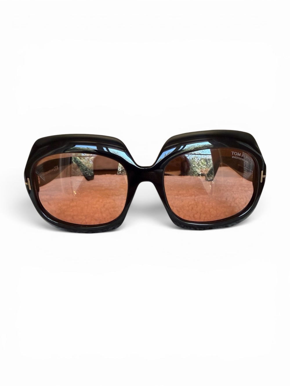 Tom Ford FT1155/S Ren Square Sunglasses Rich Brown/Black Photochromic Lenses